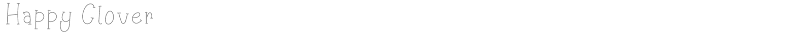 Happy Clover Display font preview